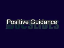 Positive Guidance