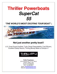 THRILLER POWERBOATS       October 2003  2The ThrillerSuperCat 55 tour-