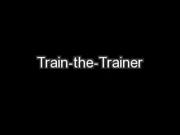 Train-the-Trainer