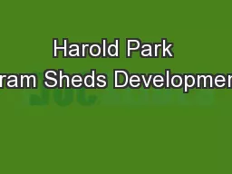 Harold Park Tram Sheds Development