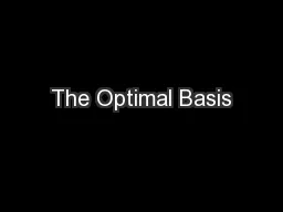 The Optimal Basis