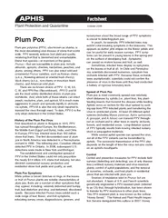 Plant Protection and Quarantine October 2008Plum PoxPlum pox potyvirus