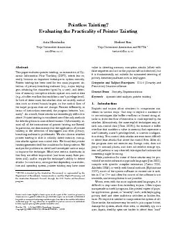 PointlessTainting?EvaluatingthePracticalityofPointerTaintingAsiaSlowin