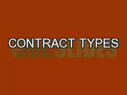 CONTRACT TYPES