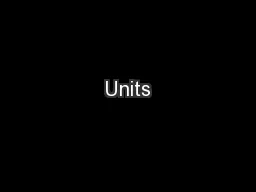Units