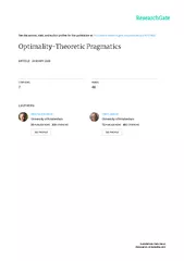ZAS Papers in Linguistics 51, 2009: 1 – 25 Optimality-Theoretic P