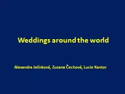 Weddings around the world
