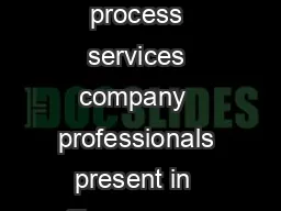 KEY STATISTICS Founded in  Worlds th largest independent IT and business process services