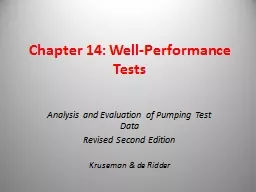 Chapter 14: Well-Performance