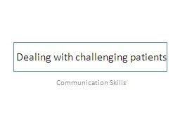 Dealing with challenging patients