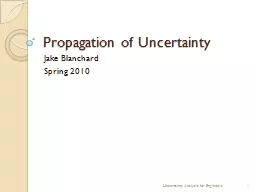 Propagation of Uncertainty