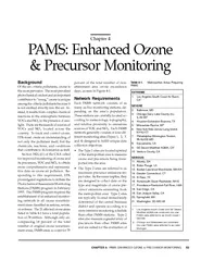CHAPTER 4:  PAMS: ENHANCED OZONE & PRECURSOR MONITORINGNATIONAL AIR QU