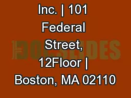 Eduventures, Inc. | 101 Federal Street, 12Floor | Boston, MA 02110