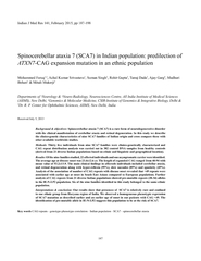 Spinocerebellar ataxia 7 (SCA7) in Indian population: predilection of