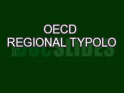OECD REGIONAL TYPOLO