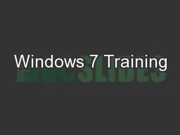 Windows 7 Training