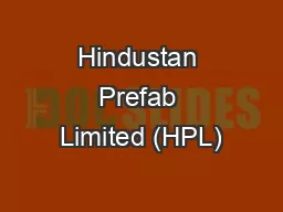 Hindustan Prefab Limited (HPL)