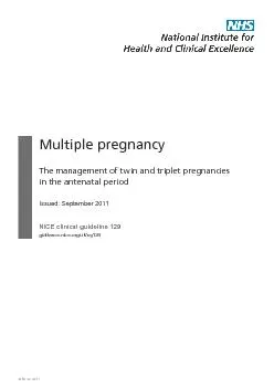 Multiple pregnancy