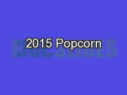 2015 Popcorn