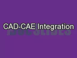 CAD-CAE Integration