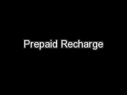 Prepaid Recharge