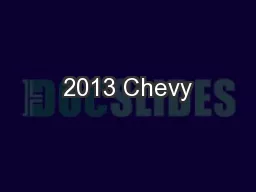 2013 Chevy