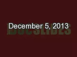 December 5, 2013