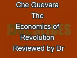 LAP Review Che Guevara The Economics of Revolution Reviewed by Dr