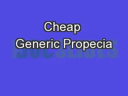 Cheap Generic Propecia
