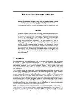 ProbabilisticMovementPrimitives
