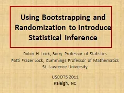 Using Bootstrapping and Randomization to Introduce Statisti