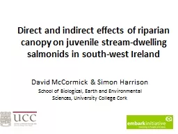 Direct and indirect effects of riparian canopy on juvenile