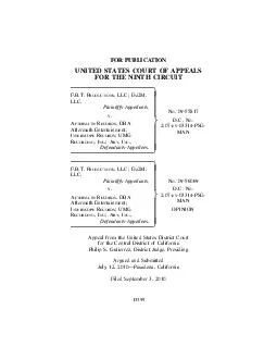 UNITED STATES COURT OF APPEALSFOR THE NINTH CIRCUIT 