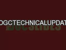 SOGCTECHNICALUPDATE