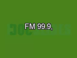 FM 99.9,