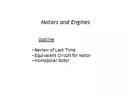 Motors and Engines