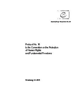 Council of Europe Treaty Series No. 214Protocol No. 1to the Convention