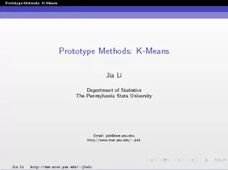 PrototypeMethods:K-Means