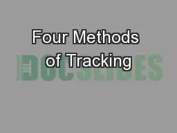 Four Methods of Tracking