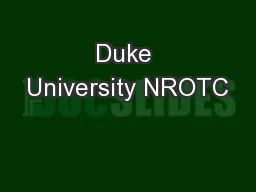 Duke University NROTC