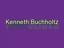 Kenneth Buchholtz