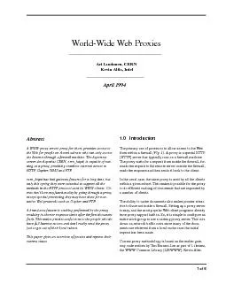 World-Wide Web Proxies