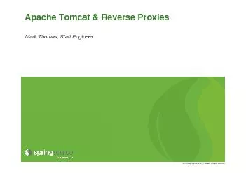 Apache Tomcat & Reverse Proxies