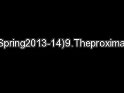 L.VandenbergheEE236C(Spring2013-14)9.Theproximalmappingproximalmappin