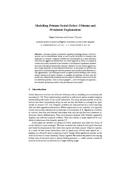 Thecontrastingpressureformaintainingproximityispredation.Mostpredators