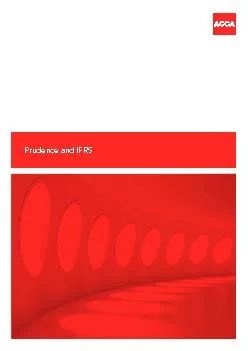 Prudence and IFRS
