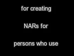 LC/PCC practice for creating NARs for persons who use pseudonyms
...