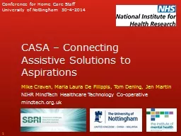 CASA – Connecting Assistive Solutions to Aspirations