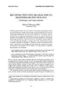 researchndingshaddemonstratedthatthekeytenetsofpsychoanalytictheoryha