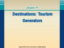 Destinations: Tourism Generators